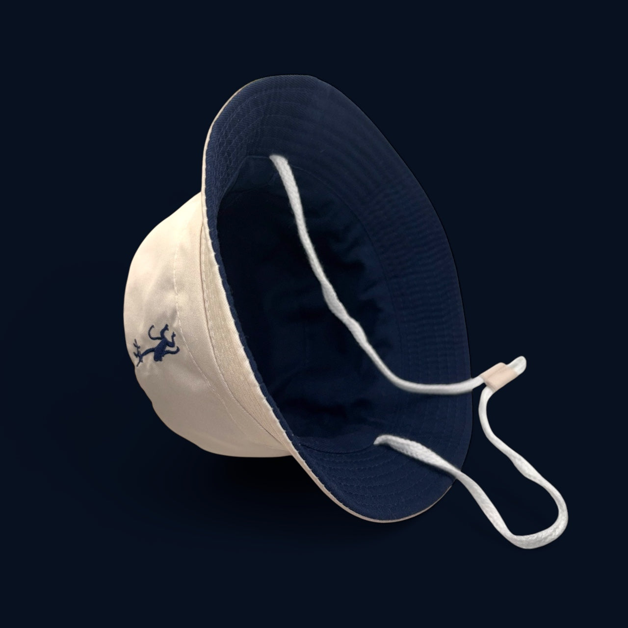 Bucket Hat - Beige & Blue