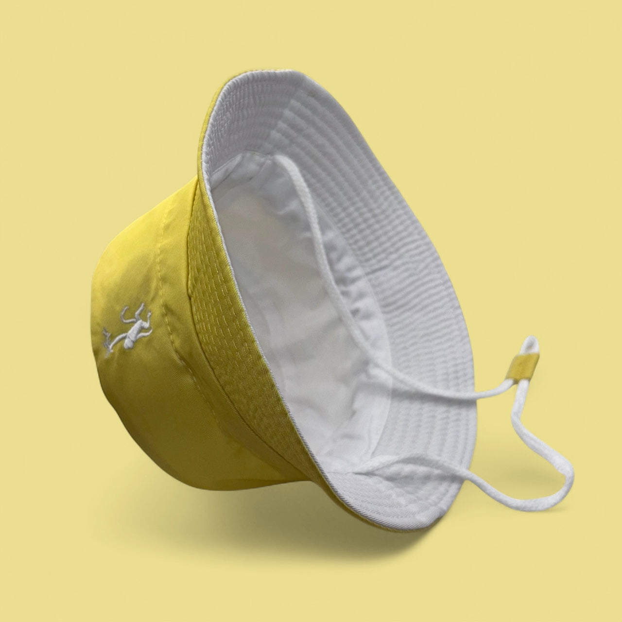Bucket Hat - Yellow & White