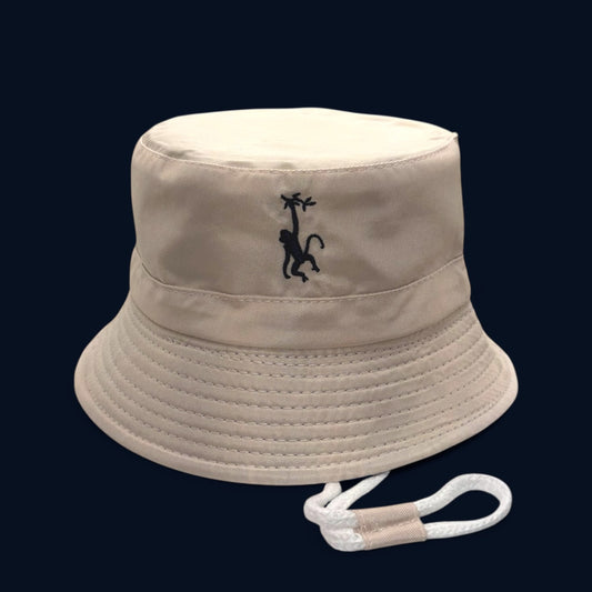 Bucket Hat - Beige & Blue